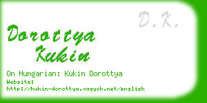 dorottya kukin business card